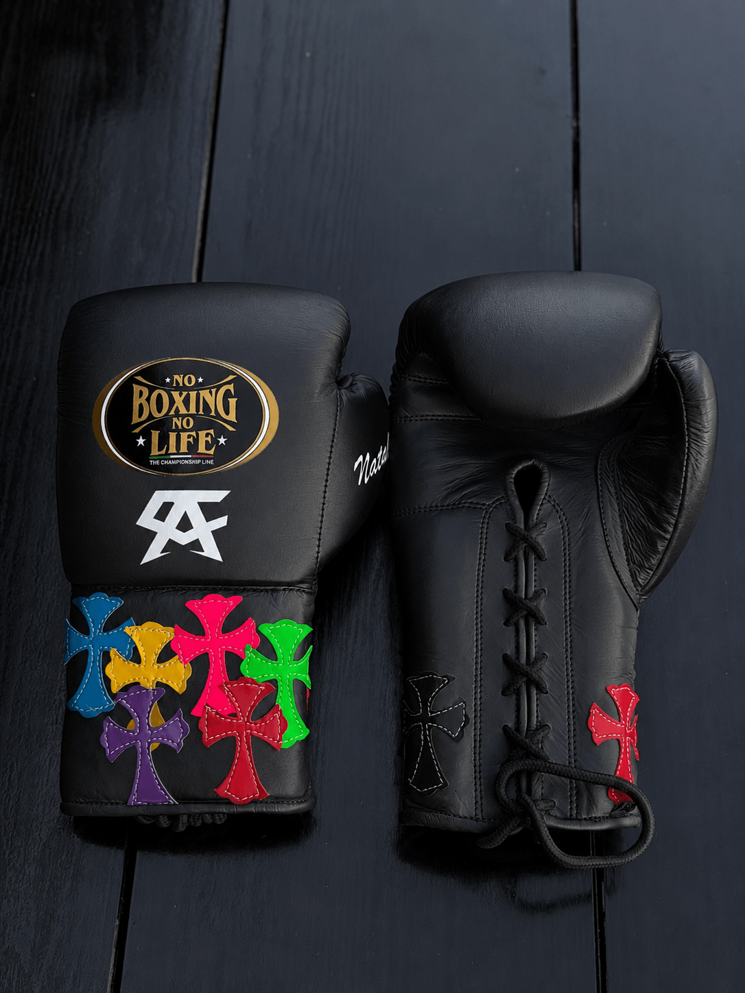 No Boxing No Life Boxing Gloves Black Training