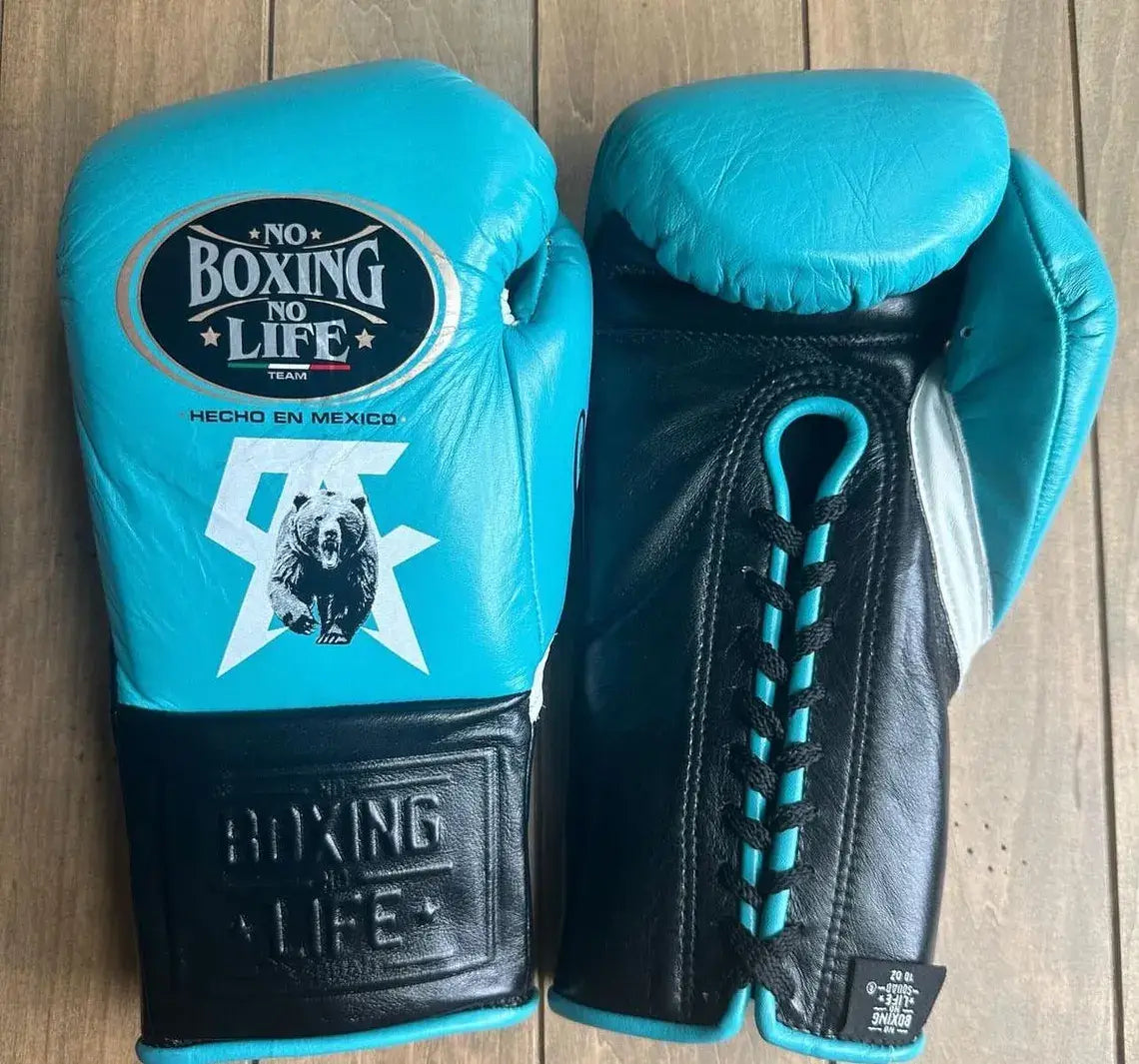 No Boxing No Life Boxing Gloves Blue/Black/White Customizable