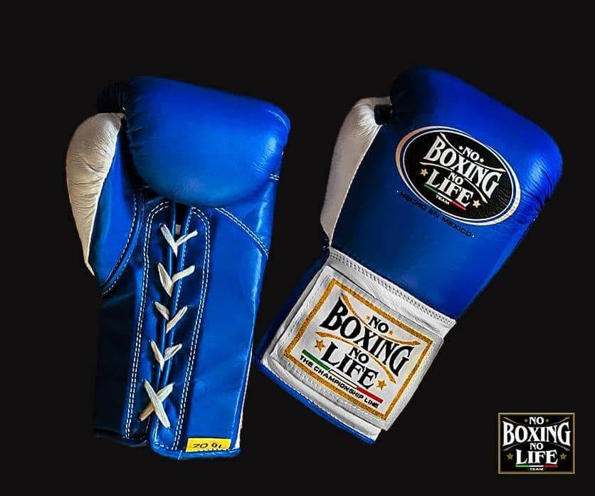 No Boxing No Life Boxing Gloves Blue/White Heavy Bag