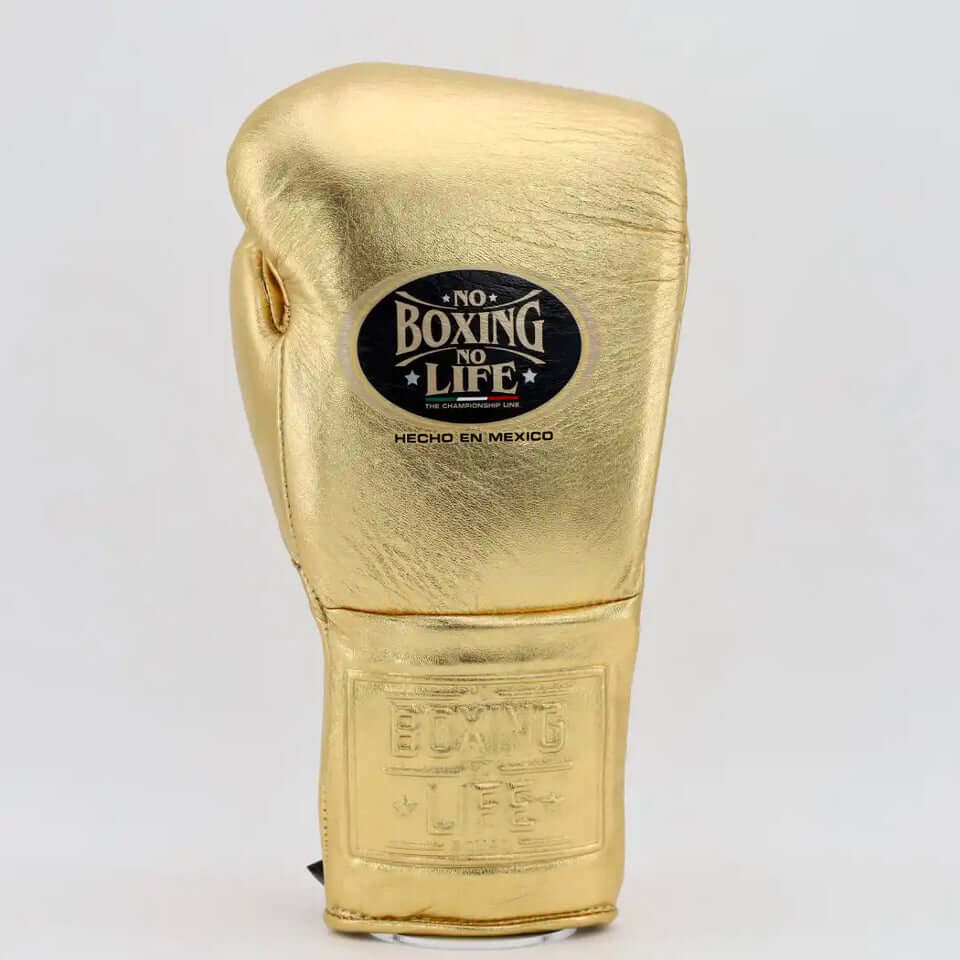 No Boxing No Life Boxing Gloves Gold/Black Competition