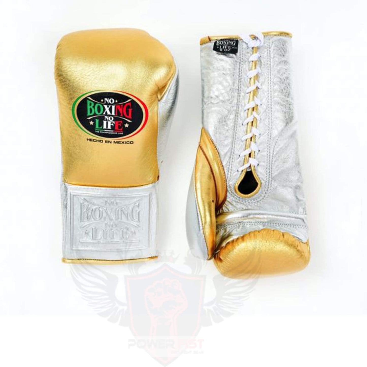 No Boxing No Life Boxing Gloves Gold/Silver Custom