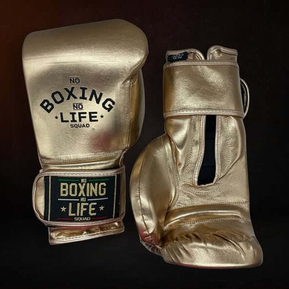 No Boxing No Life Boxing Gloves Golden Sparring