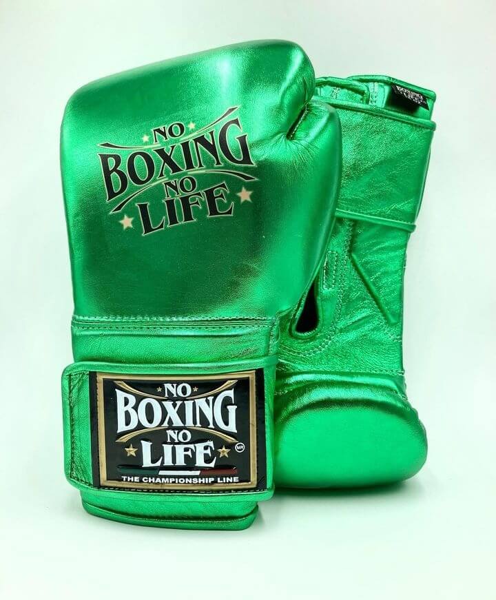 No Boxing No Life Boxing Gloves Green Heavy Bag