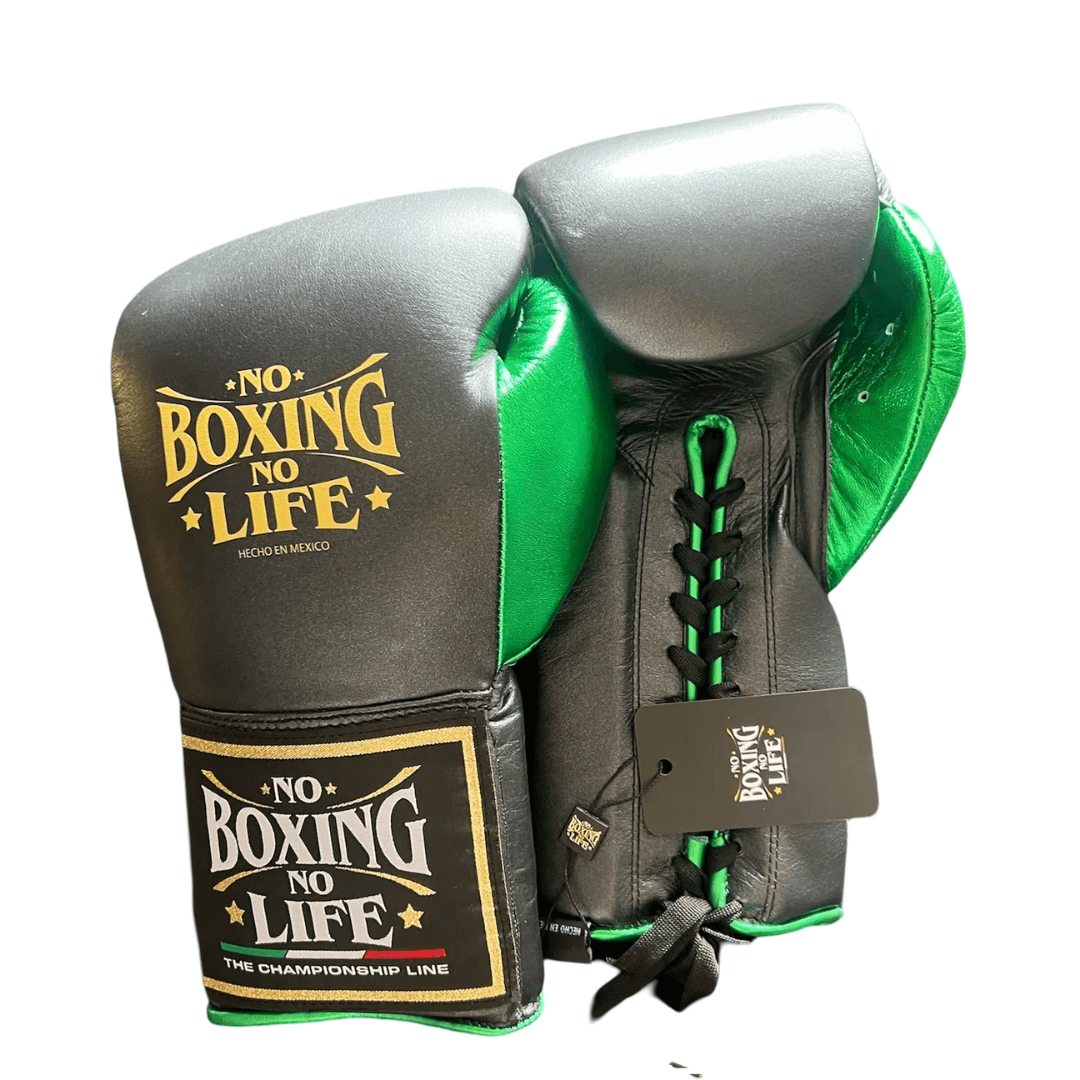 No Boxing No Life Boxing Gloves Grey/Green Training
