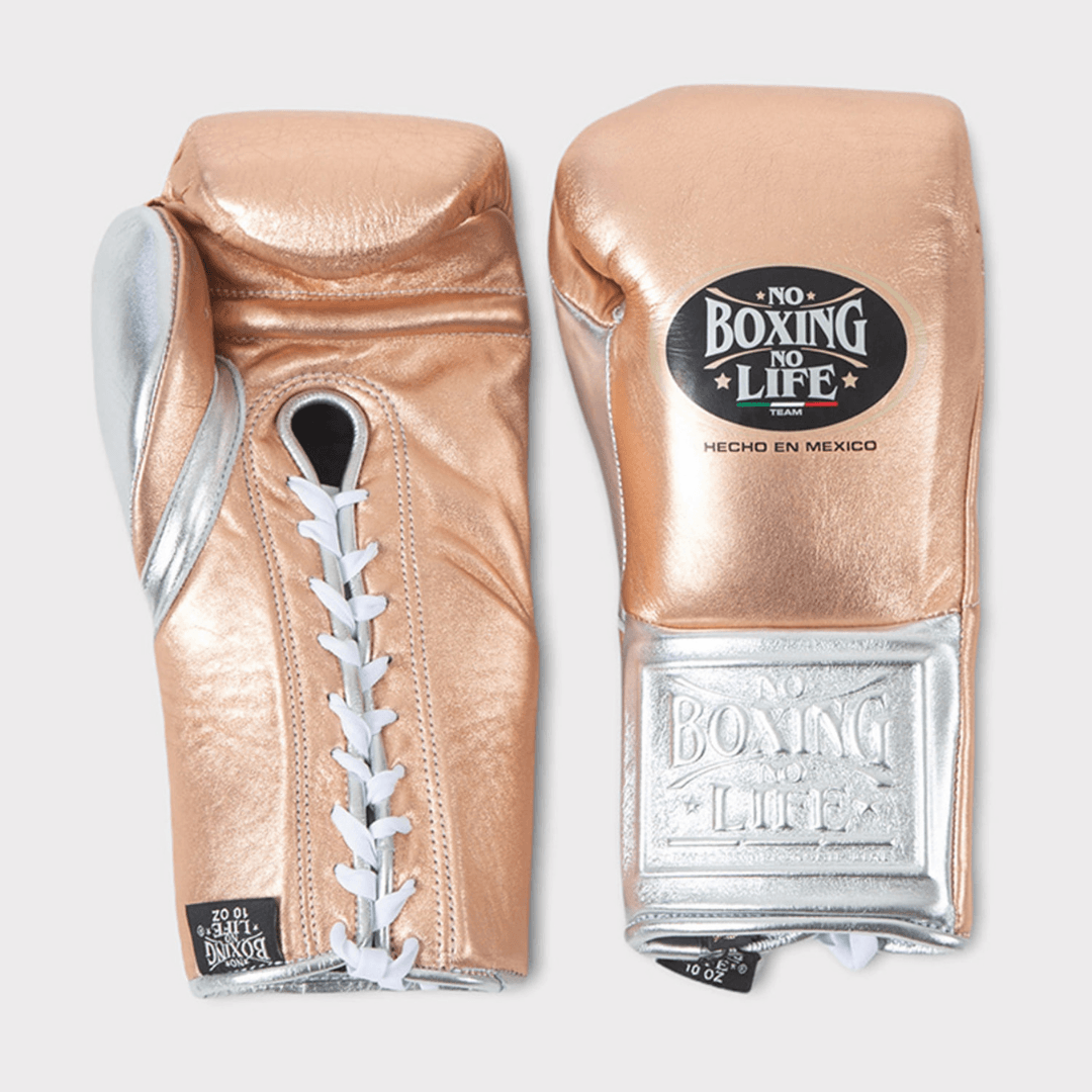 No Boxing No Life Boxing Gloves Peach/Silver Fight Gear