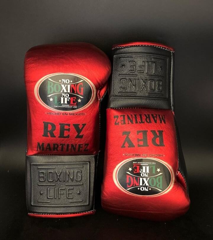 No Boxing No Life Boxing Gloves Red/Black Customizable