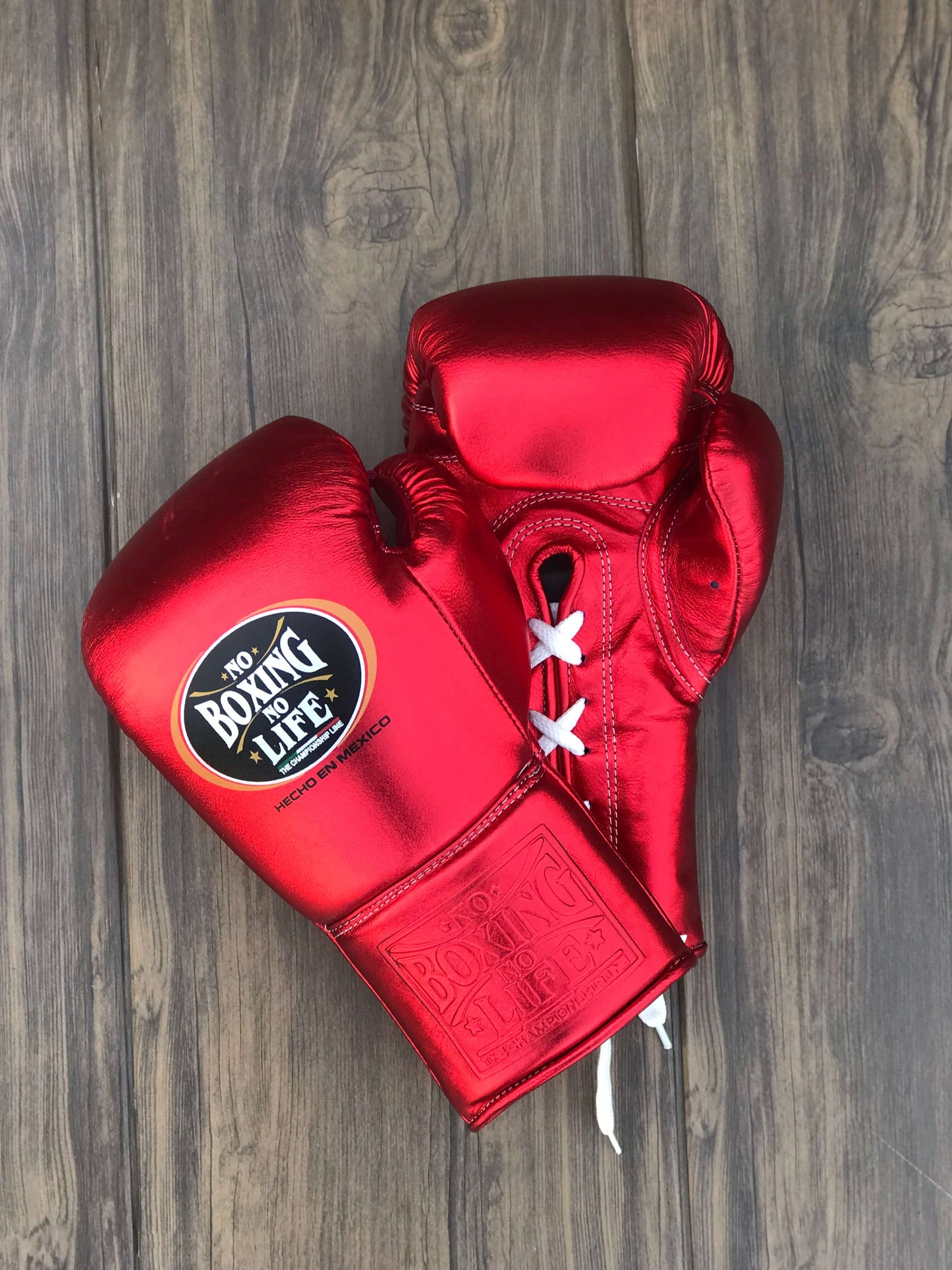 No Boxing No Life Boxing Gloves Red Custom