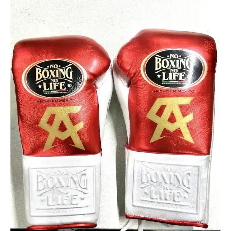 No Boxing No Life Boxing Gloves Red/White Fight Gear