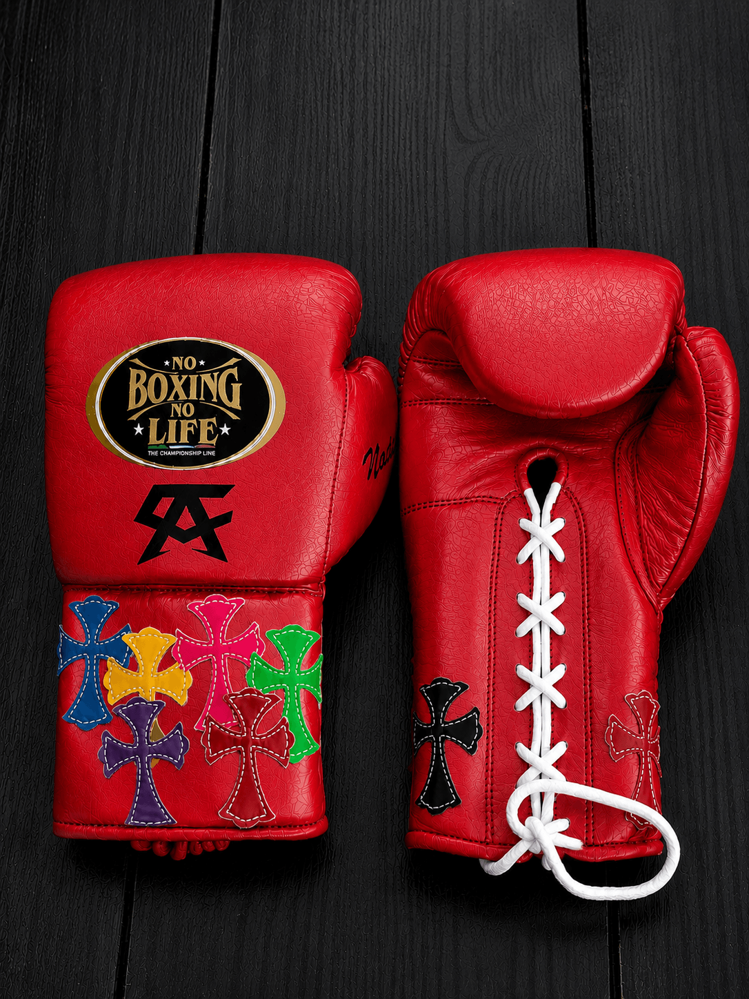 No Boxing No Life Boxing Gloves Red Customizable
