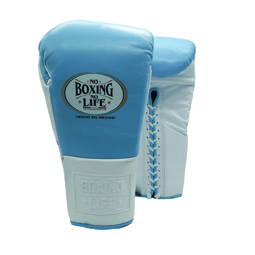 No Boxing No Life Boxing Gloves Sky-Blue/White Competition