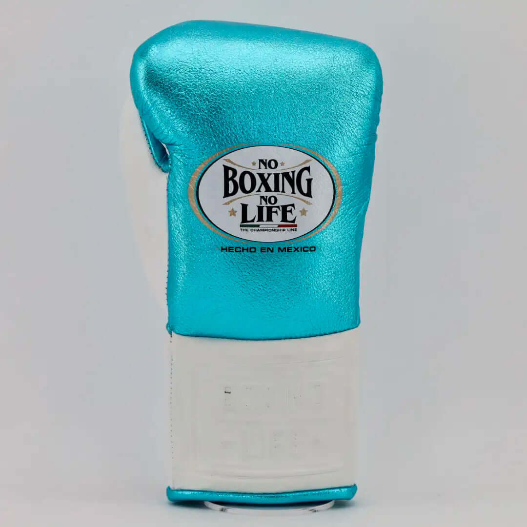 No Boxing No Life Boxing Gloves Sky-Blue/White Fight Gear