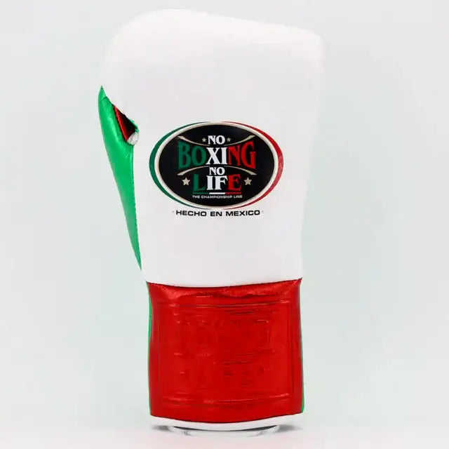 No Boxing No Life Boxing Gloves White/Green/Red Custom