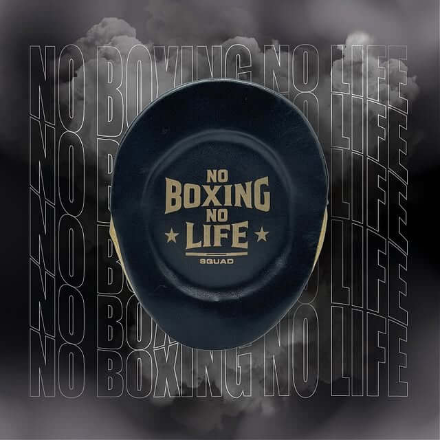 No Boxing No Life Punching Mitts Gold/Black Leather