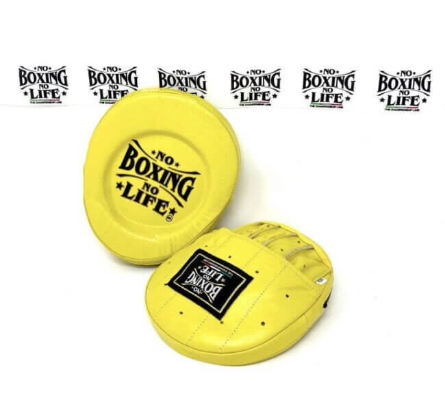 No Boxing No Life Punching Mitts Yellow Custom