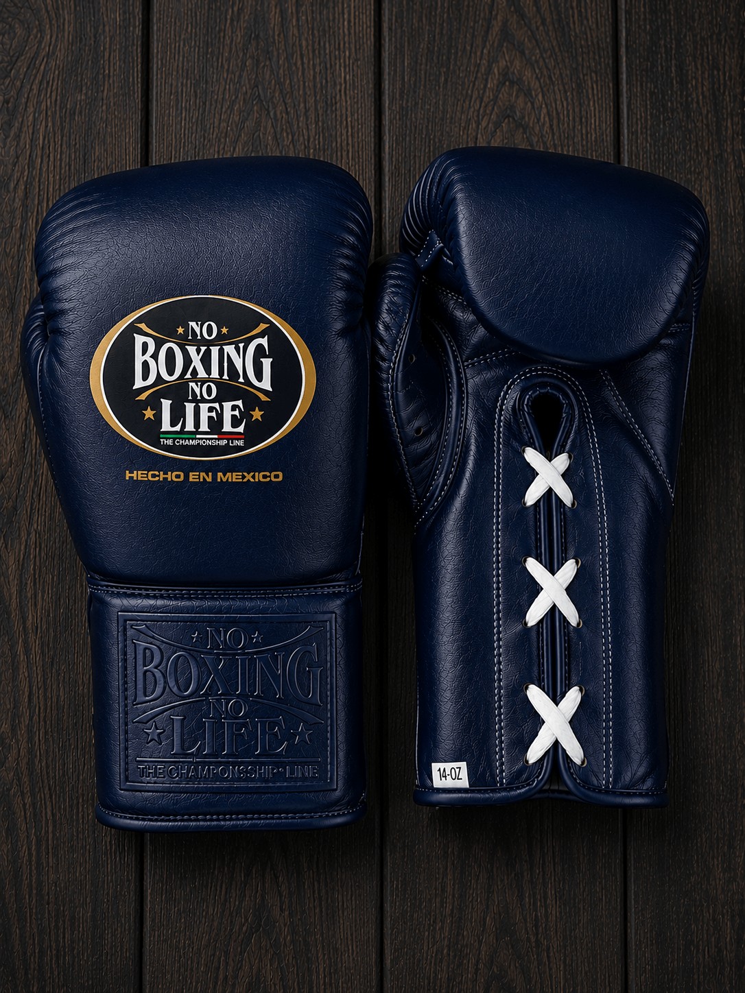 No Boxing No Life Boxing Gloves Dark-Blue Boxing Training