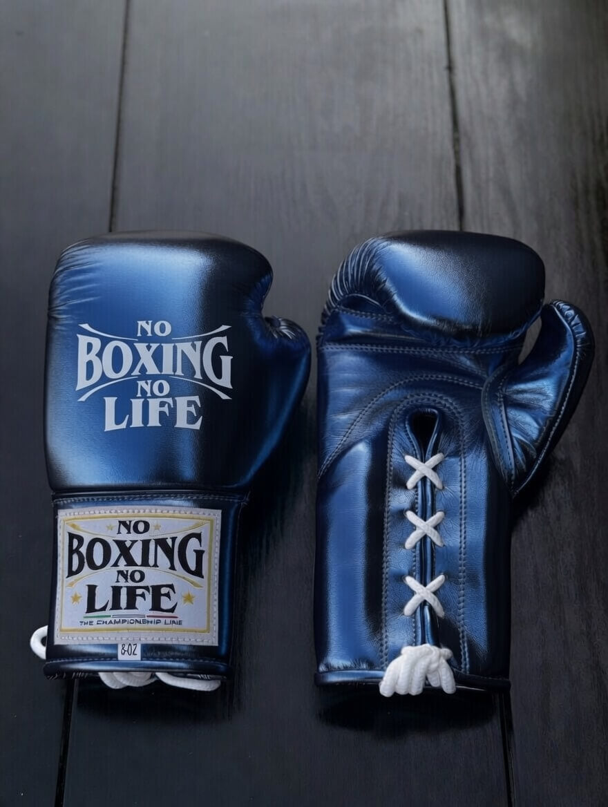 No Boxing No Life Boxing Gloves Dark-Blue Customizable