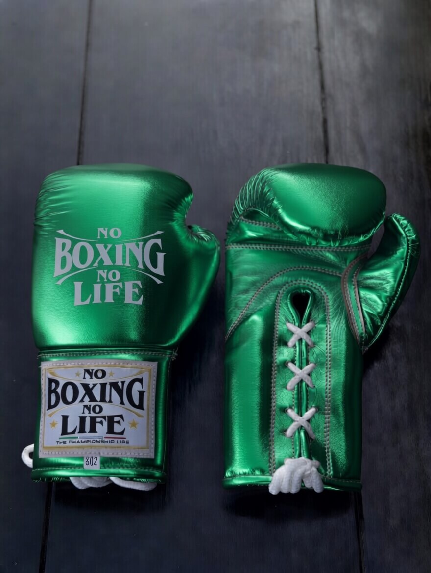 No Boxing No Life Boxing Gloves Green Boxing Training