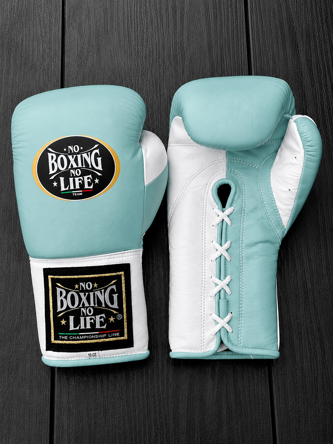 No Boxing No Life Boxing Gloves Sky-Blue/White Boxing Training