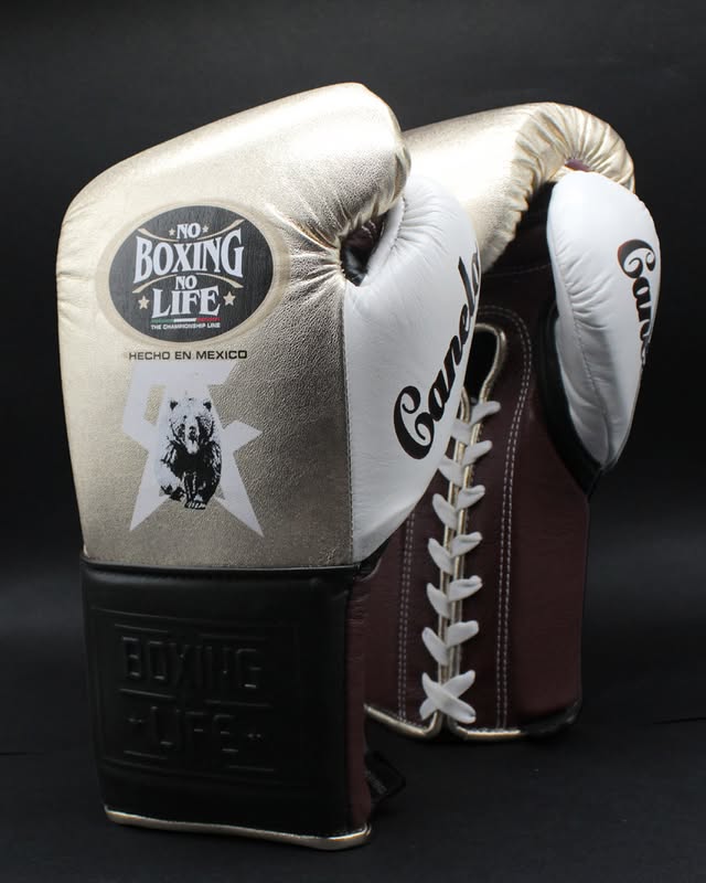 No Boxing No Life Boxing Gloves Beige/Brown/White Sparring