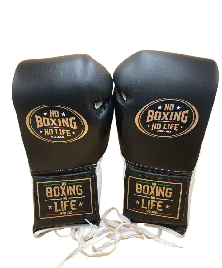 No Boxing No Life Boxing Gloves Black Training