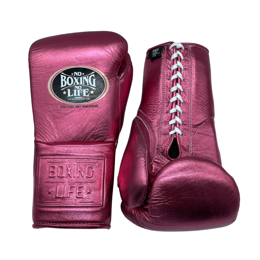No Boxing No Life Boxing Gloves Dark-Pink Competition