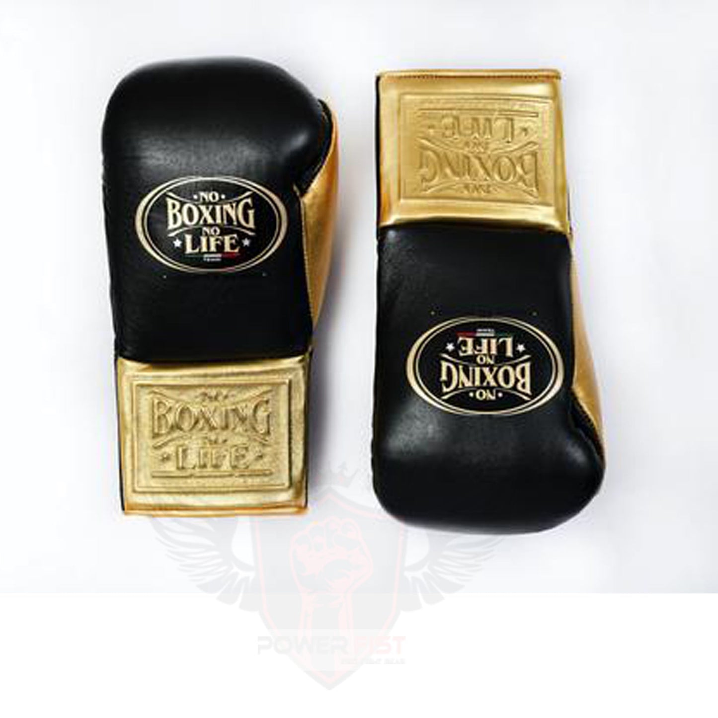 No Boxing No Life Boxing Gloves Black/Gold Boxing Training