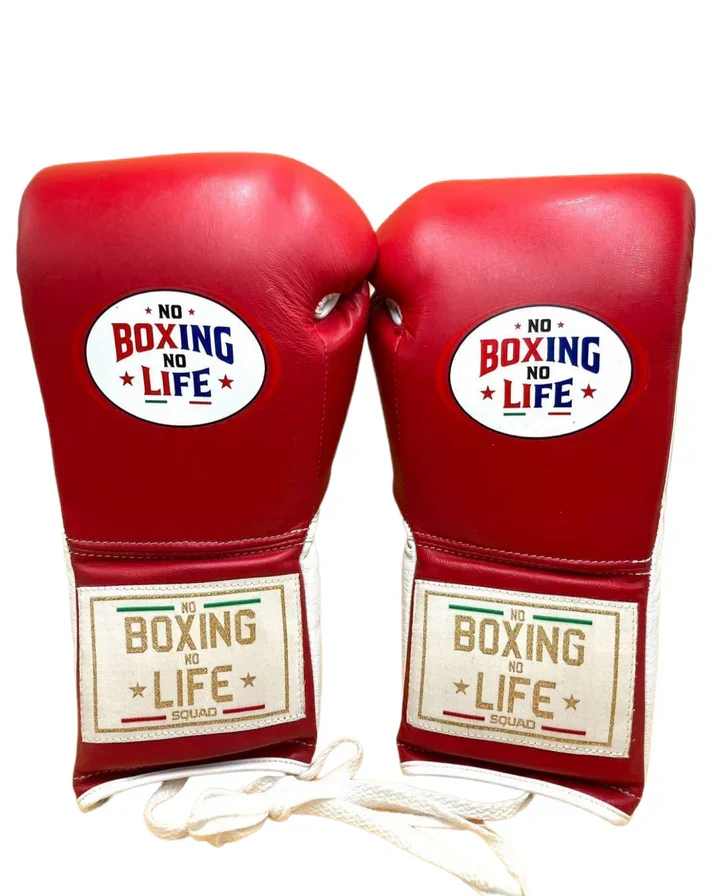 No Boxing No Life Boxing Gloves Red/White Heavy Bag