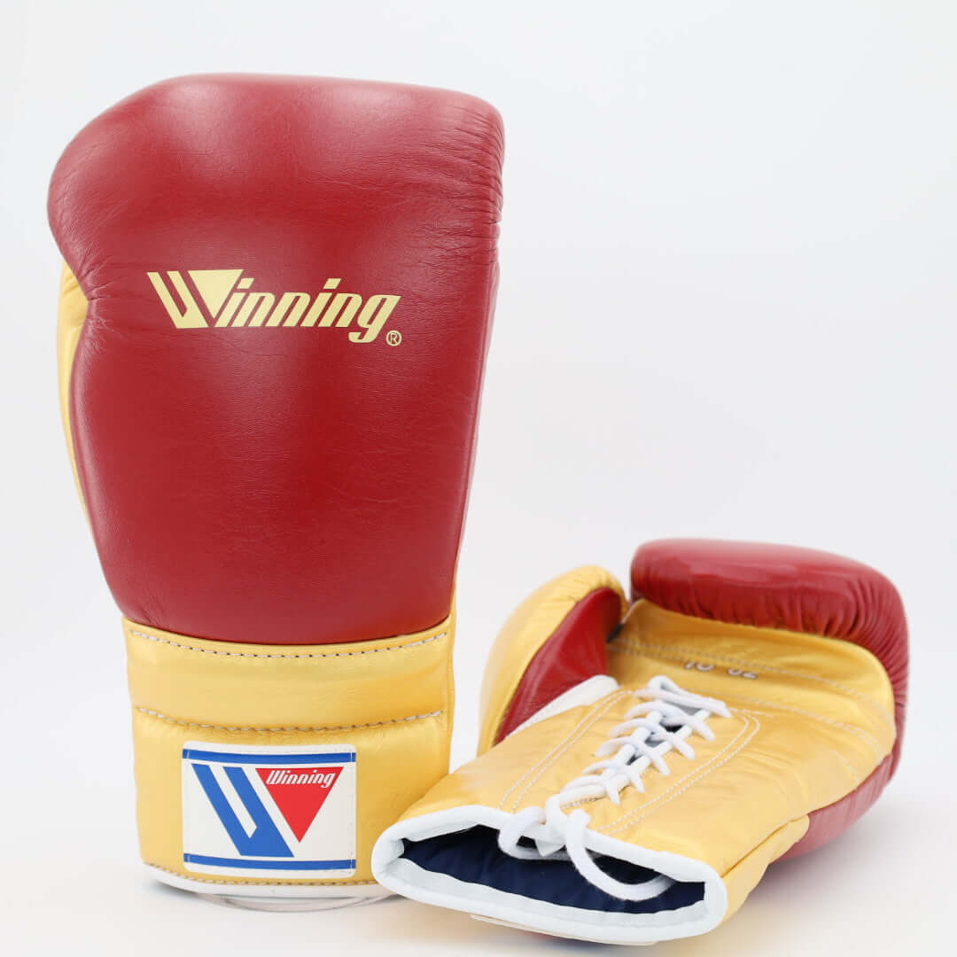 Winning Boxing Gloves Maroon/Gold Fight Gear