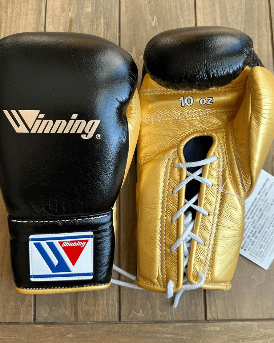 Winning Boxing Gloves Black/Gold Training