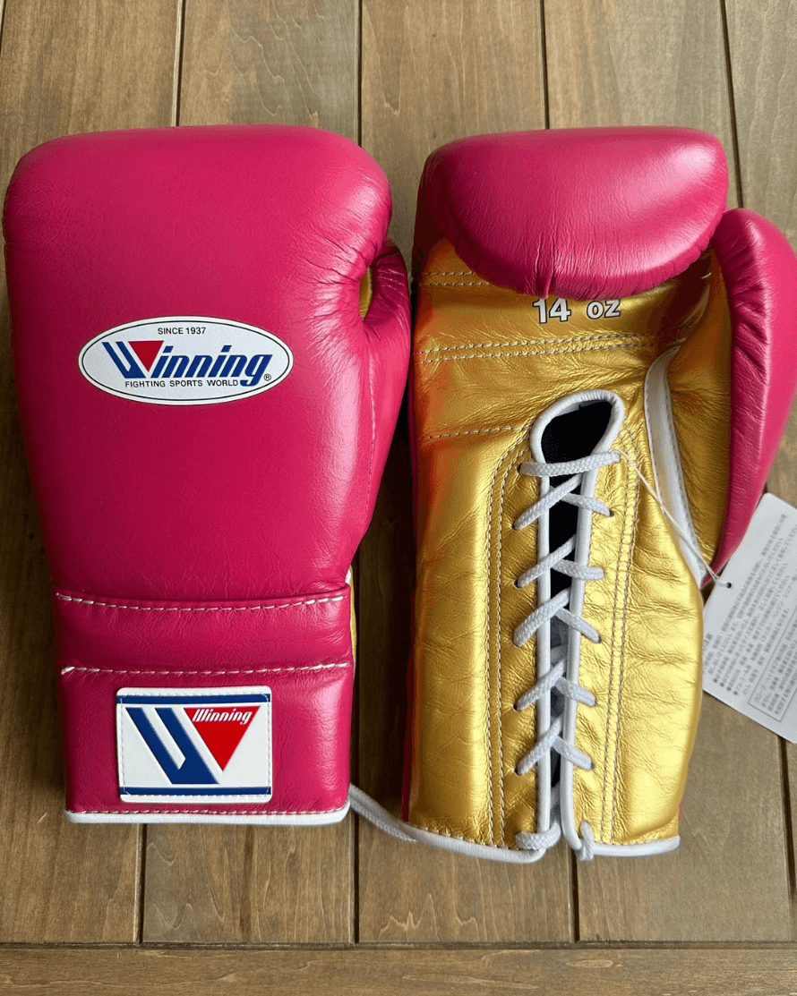 Winning Boxing Gloves Dark-Pink/Gold Heavy Bag