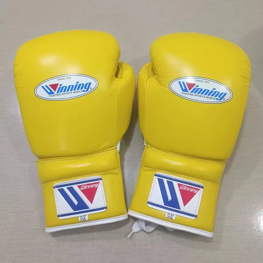 Winning Boxing Gloves Yellow Custom Fit