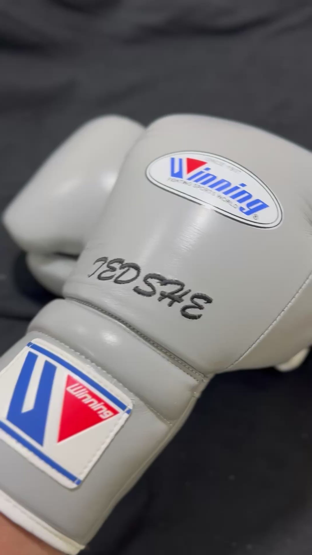Winning Boxing Gloves Light-Grey Sparring