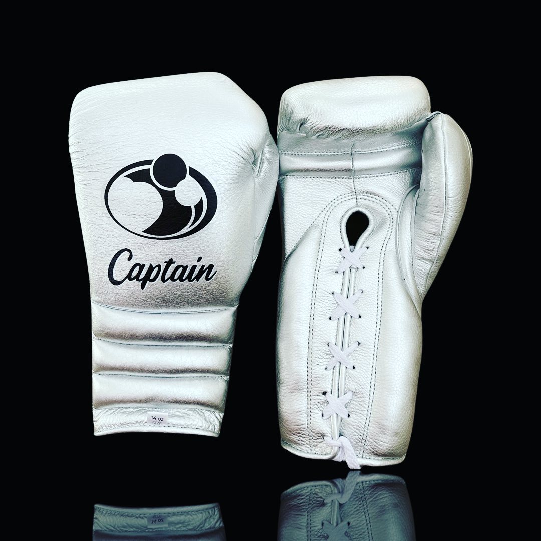 Grant Boxing Gloves Silver Fight Gear