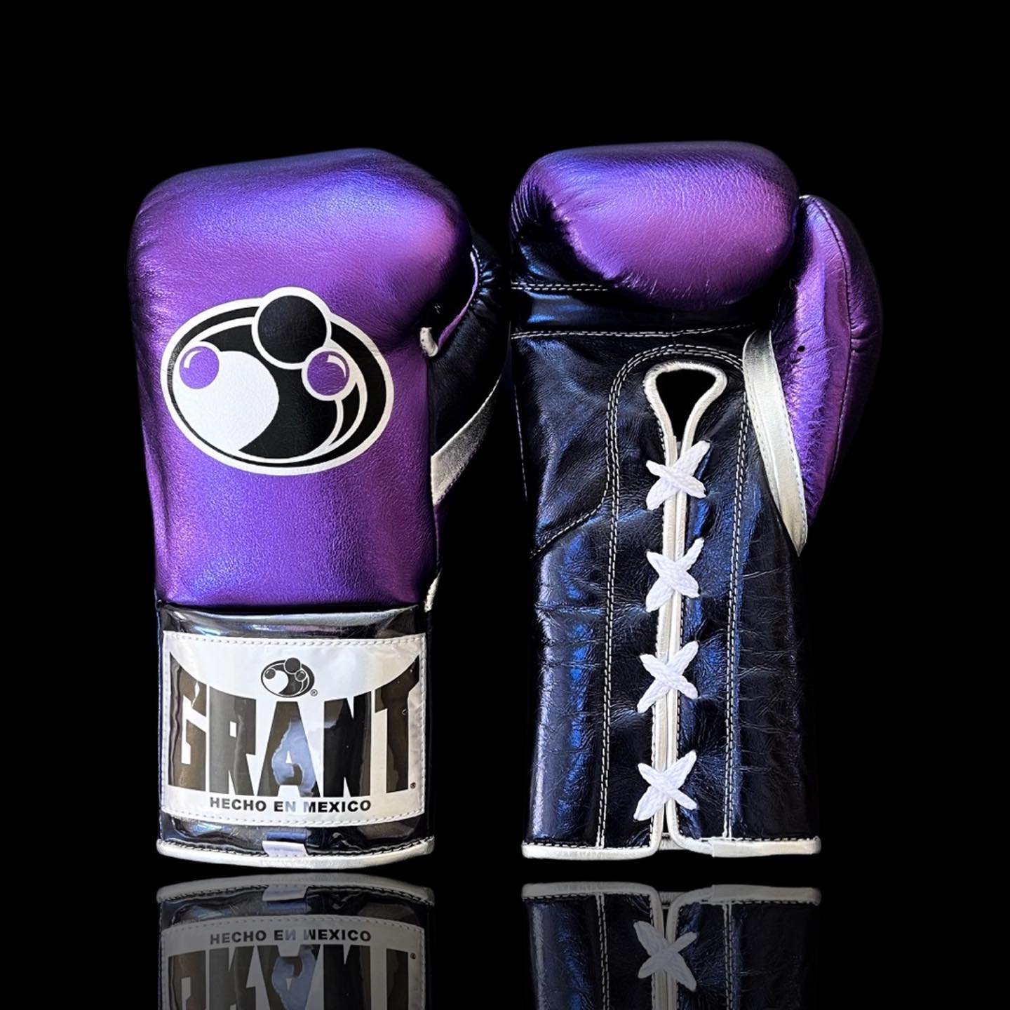 Grant Boxing Gloves Purple/Black/Silver Custom