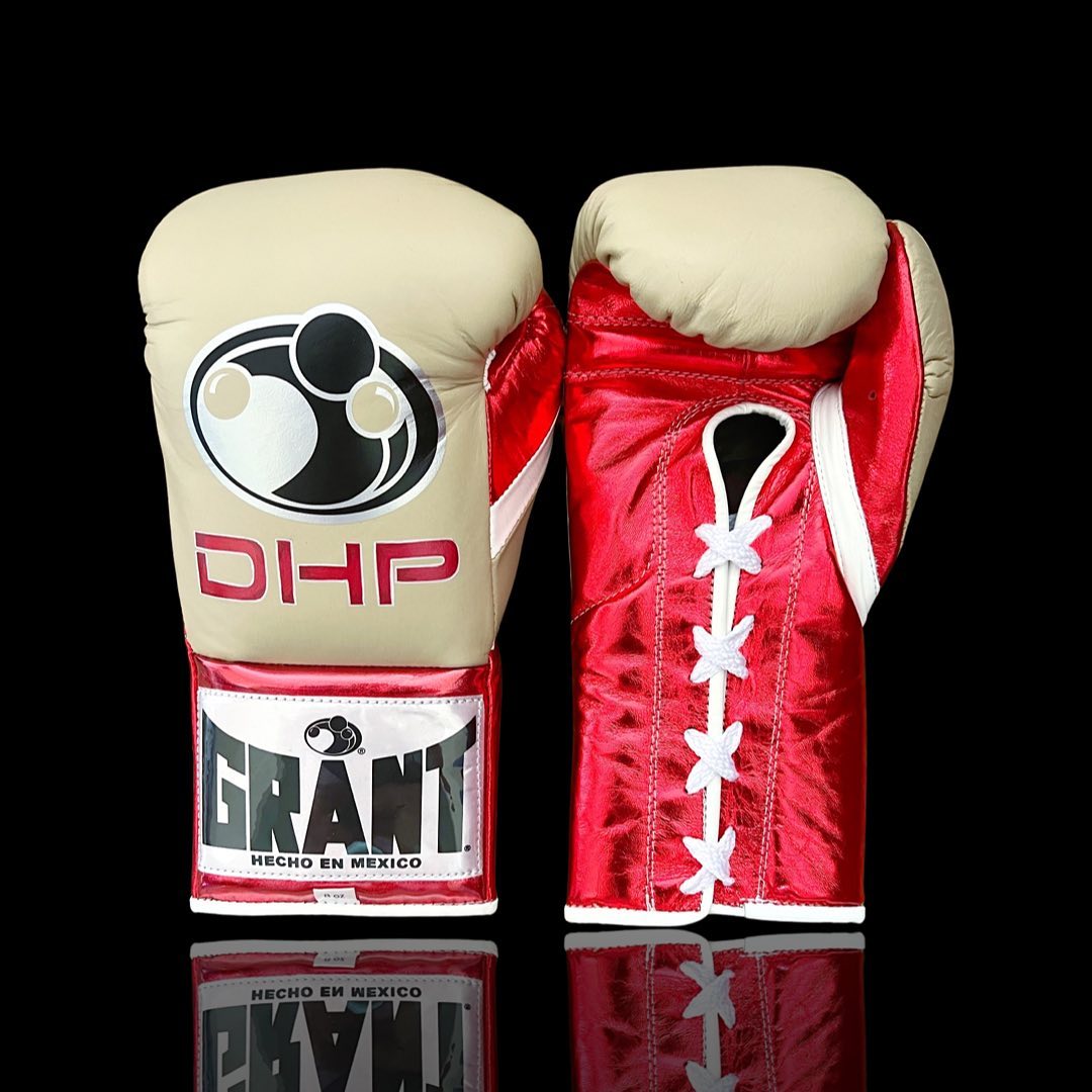 Grant Boxing Gloves Beige/Red/White Competition