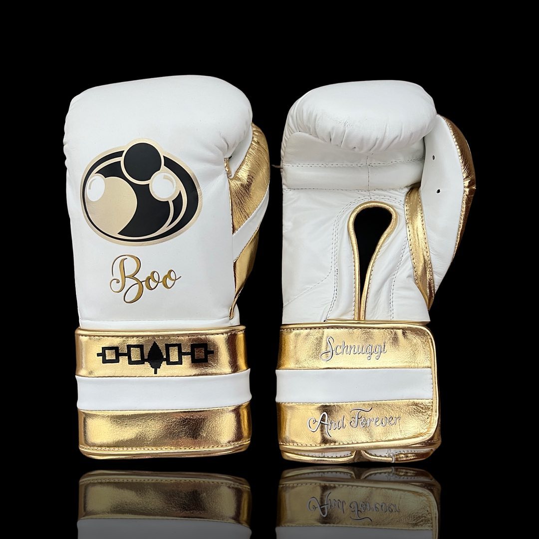 Grant Boxing Gloves White/Gold Training