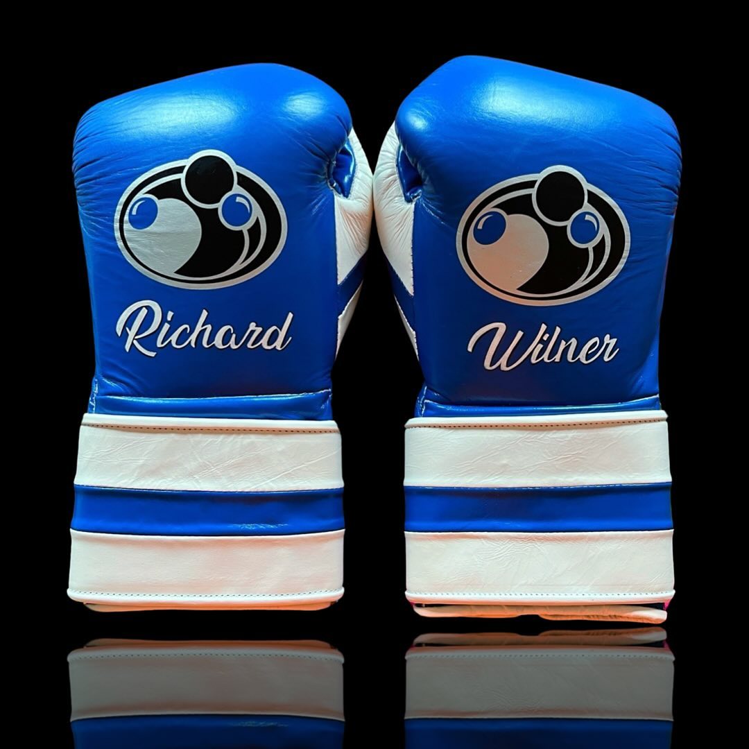 Grant Boxing Gloves Blue/White Custom