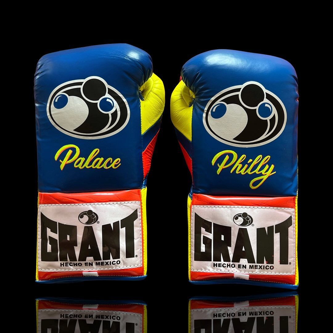 Grant Boxing Gloves Blue/Red/Orange Heavy Bag