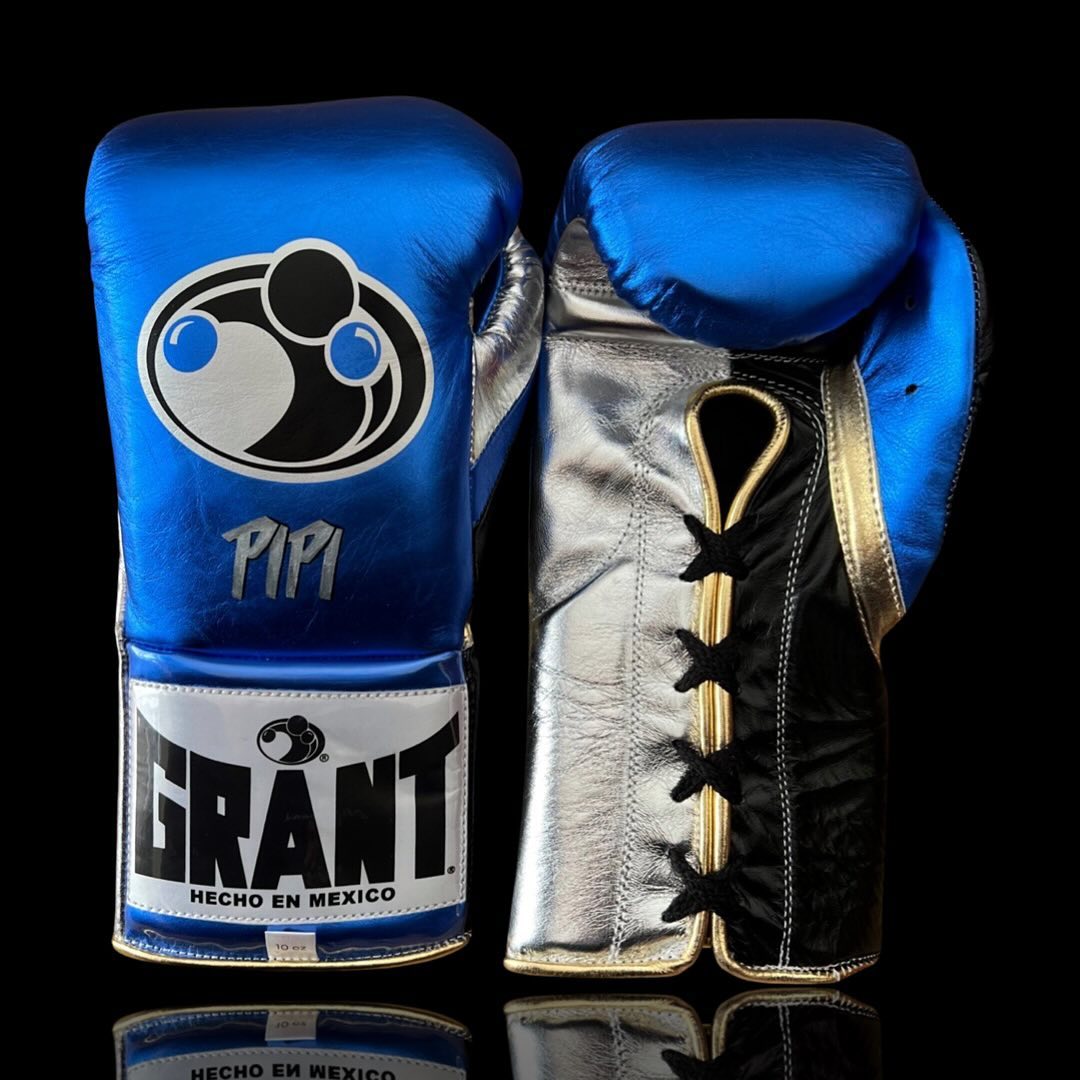 Grant Boxing Gloves Blue/Black/White/Gold Sparring