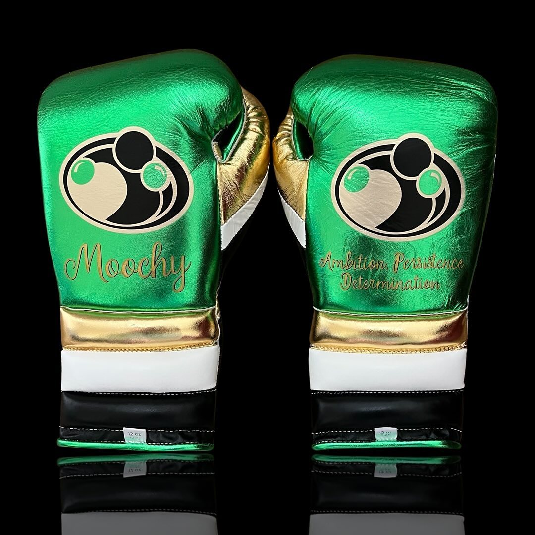 Grant Boxing Gloves Green/Black/White/Gold Fight Gear