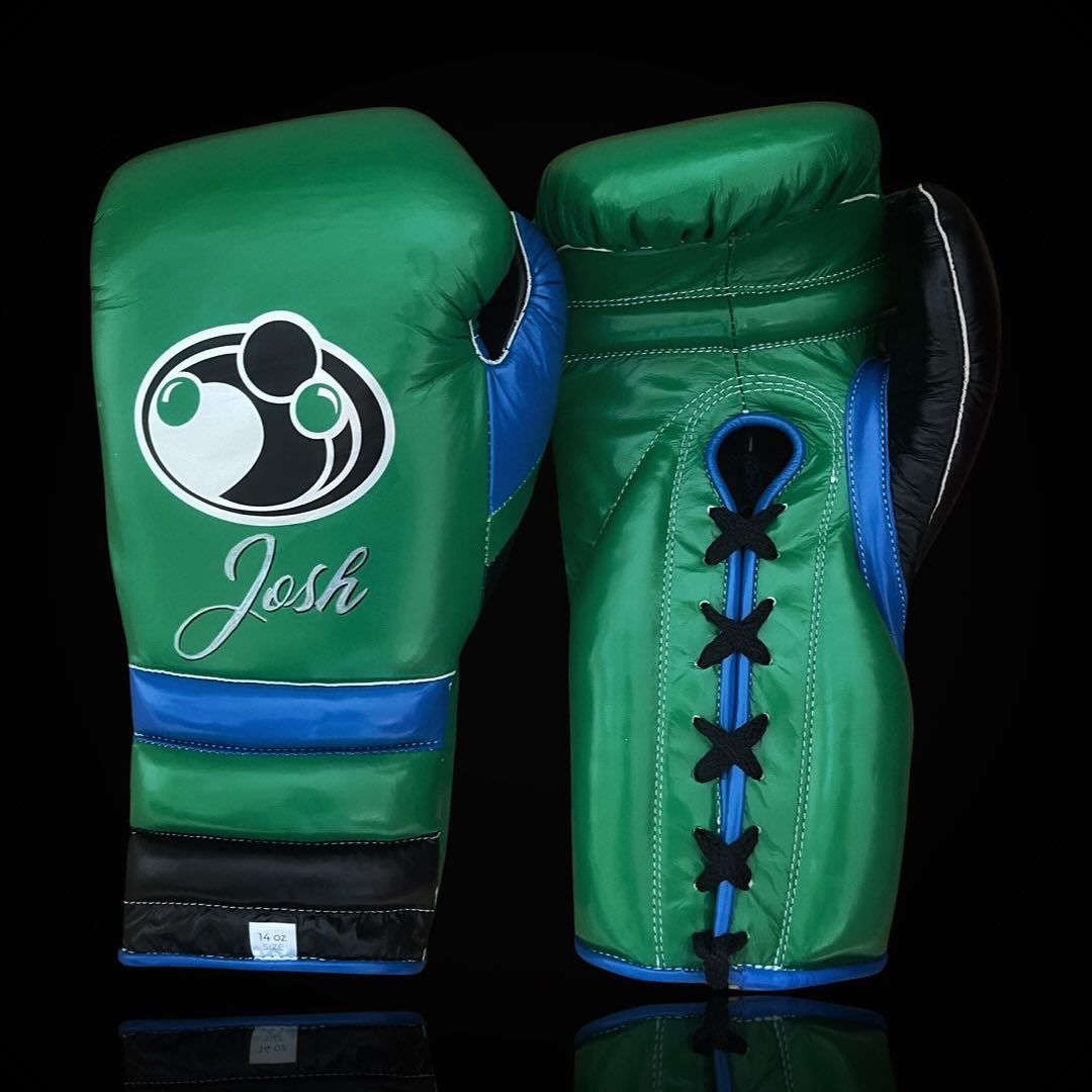 Grant Boxing Gloves Green/Black/Blue Fight Gear