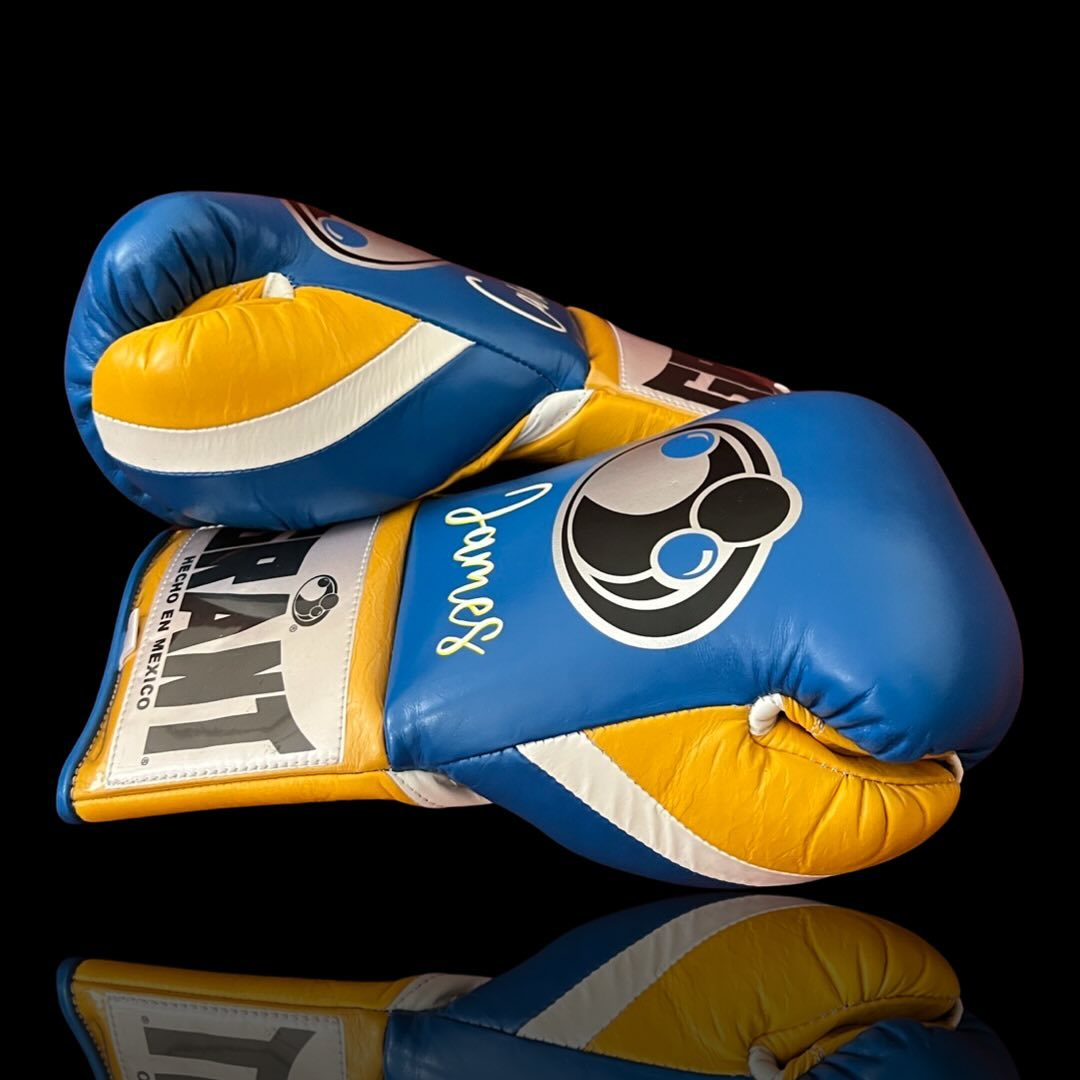 Grant Boxing Gloves Blue/Orange/White Lace-Up Training
