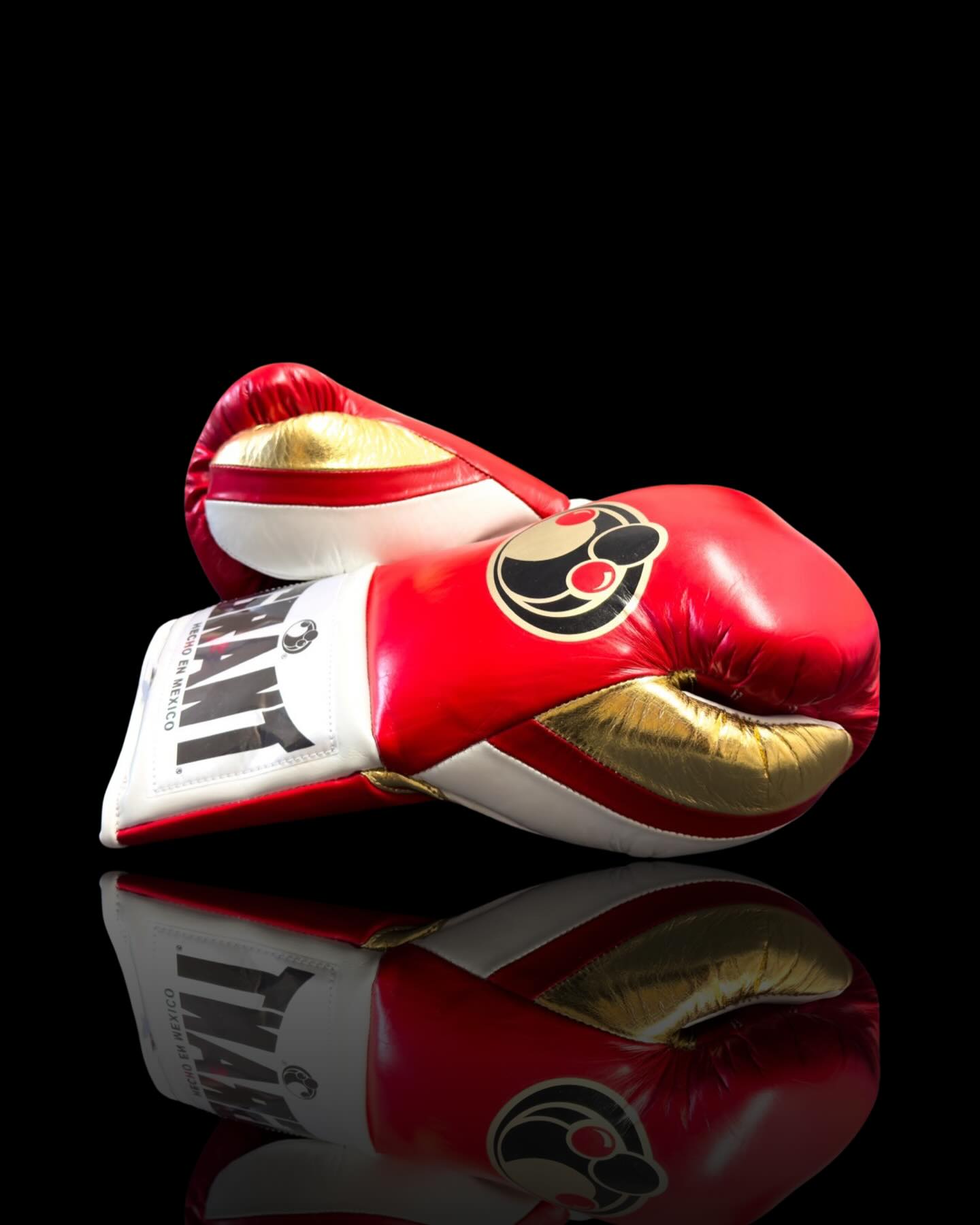 Grant Boxing Gloves Red/White/Gold Custom