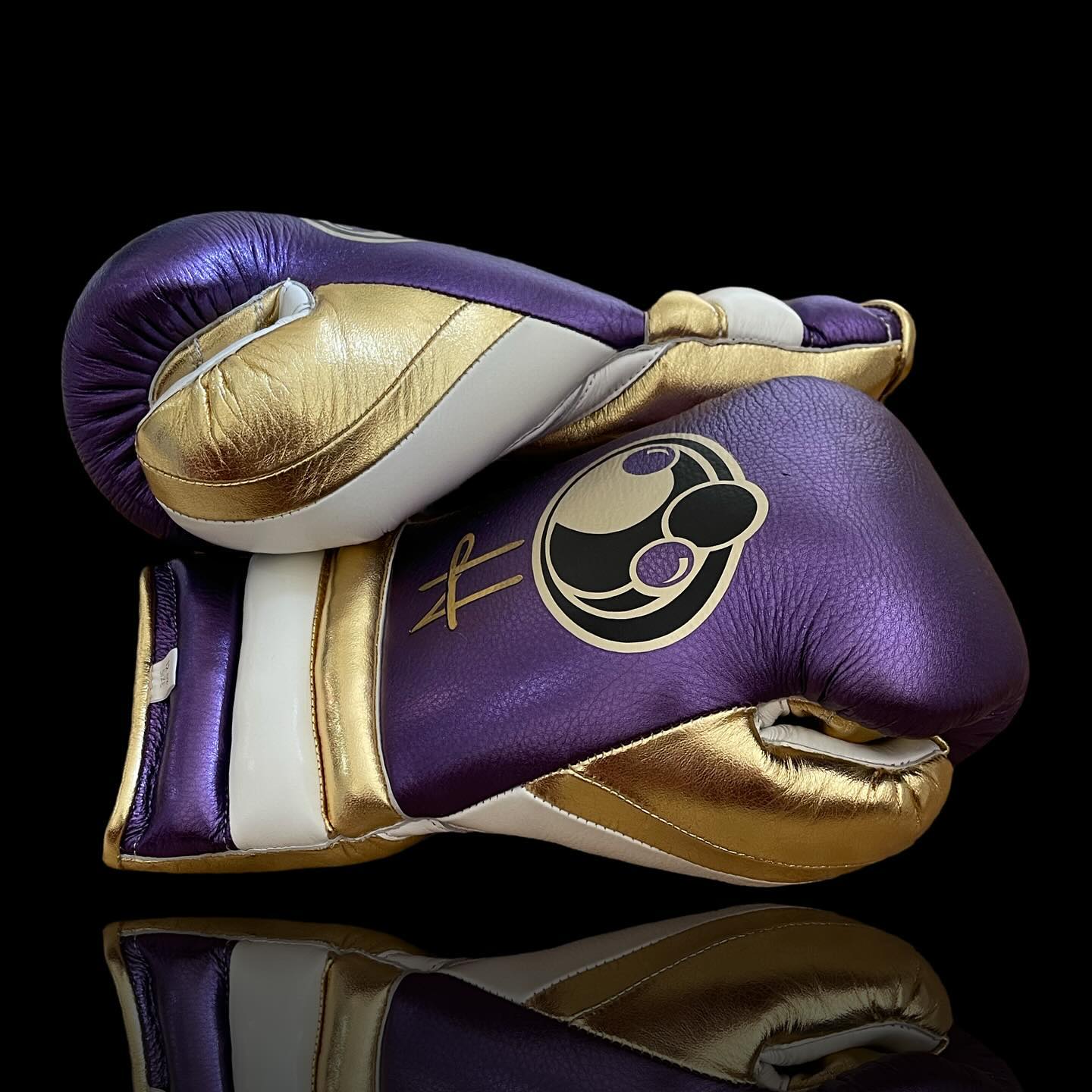 Grant Boxing Gloves Purple/Gold/White Sparring