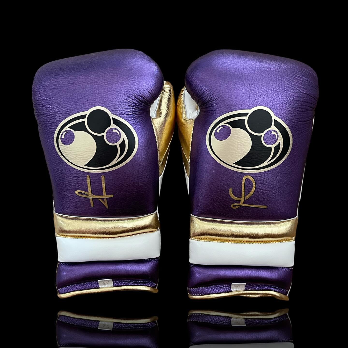 Grant Boxing Gloves Purple/Gold/White Sparring