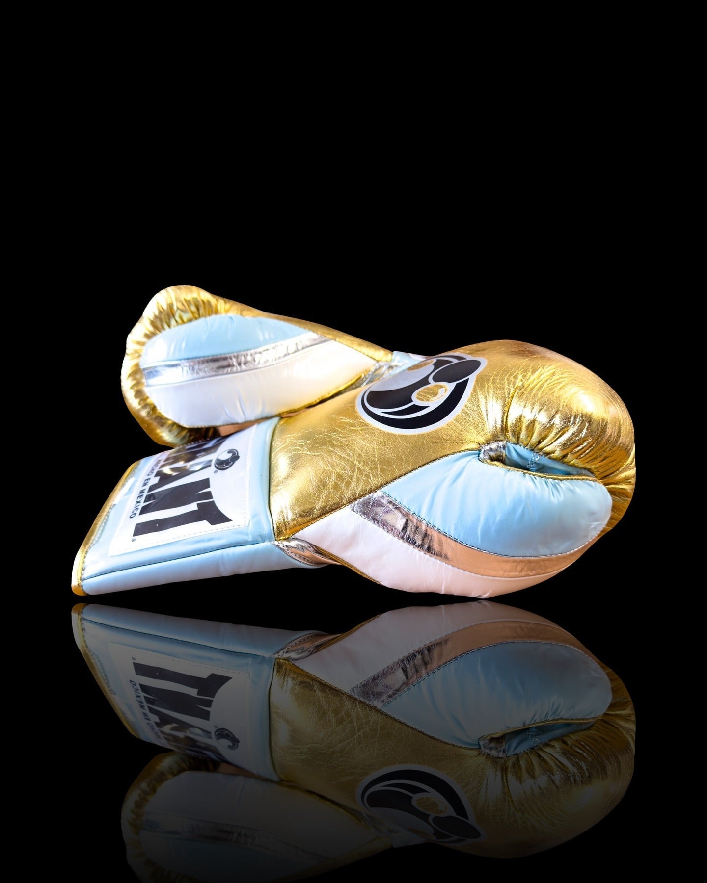 Grant Boxing Gloves Gold/Blue/Silver Sparring