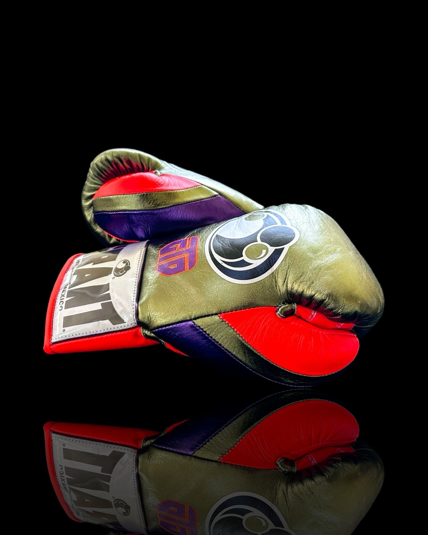 Grant Boxing Gloves Green/Red/Purple Customizable