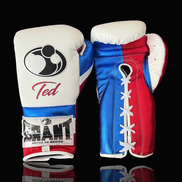 Grant Boxing Gloves White/Red/Blue Training