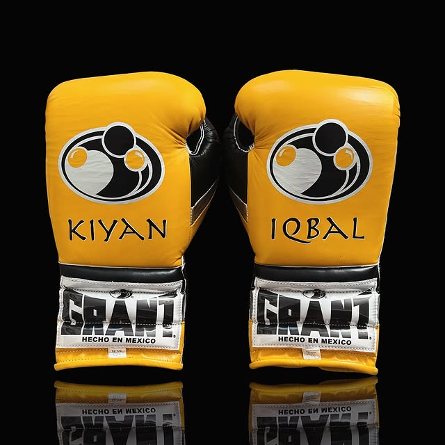 Grant Boxing Gloves Yellow/Black/Silver Custom Fit