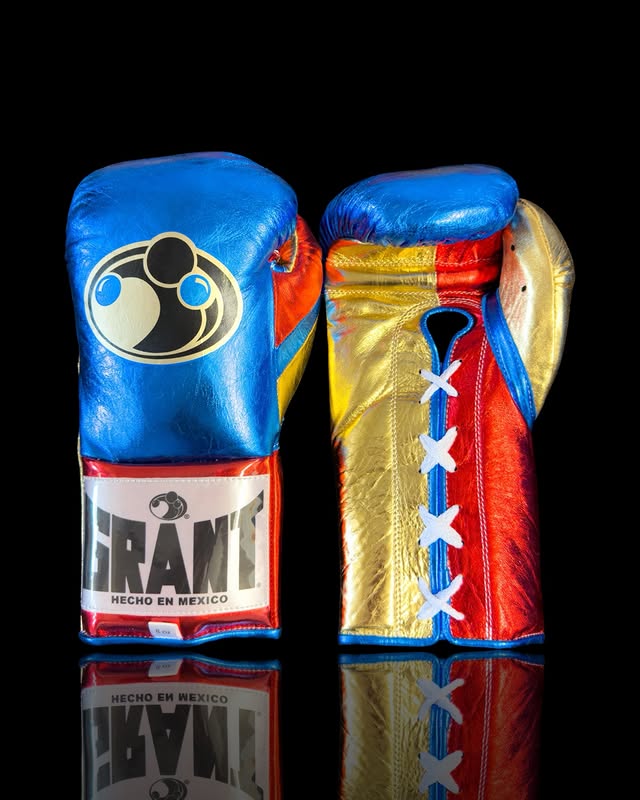 Grant Boxing Gloves Blue/Gold/Red Heavy Bag
